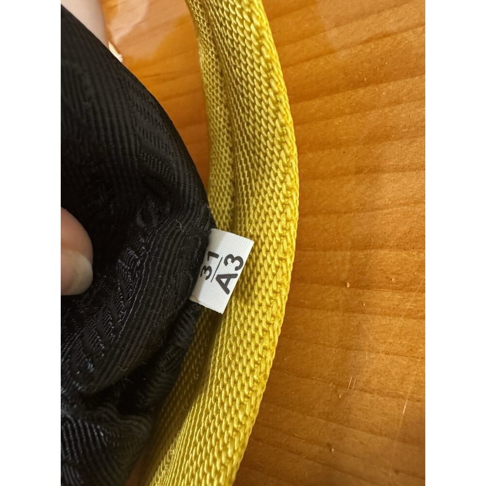Prada Re-Edition 2000 Terry Cloth Shoulder Bag Yellow NWT - Picture 5 of 11